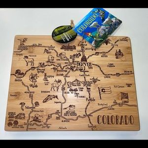 Totally Bamboo Colorado Shaped Cutting Board